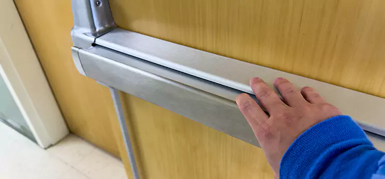 Installing a Push Bar on a Door Bolingbrook